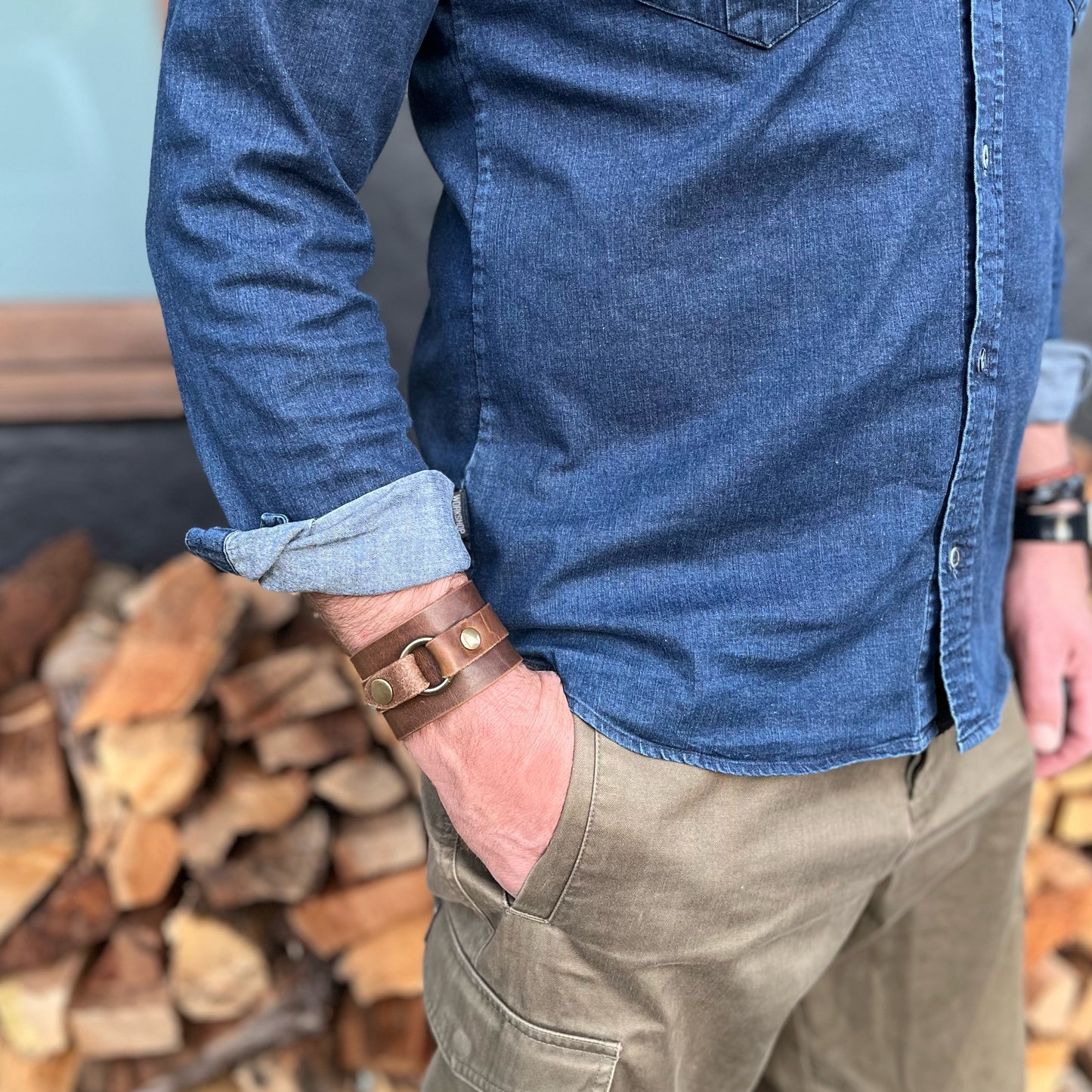 Wide Leather cuff