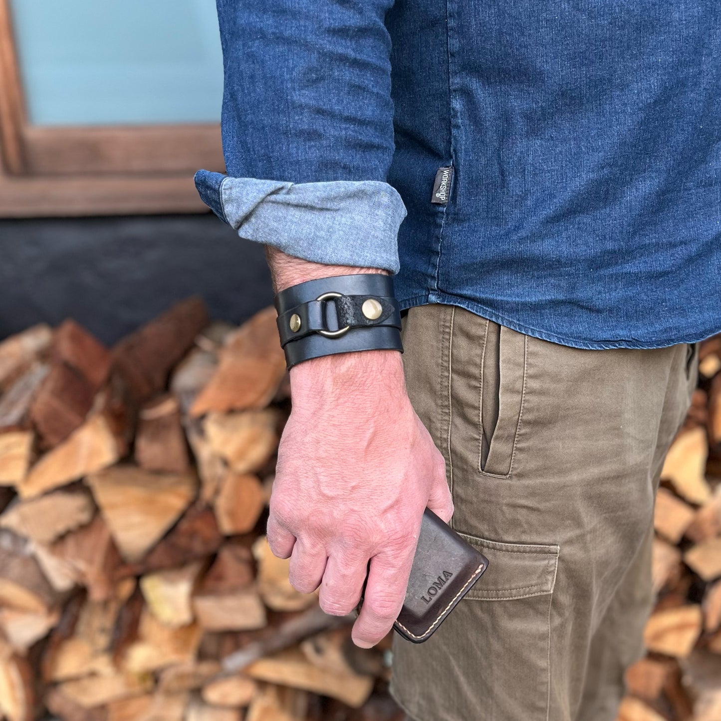 Wide Leather cuff