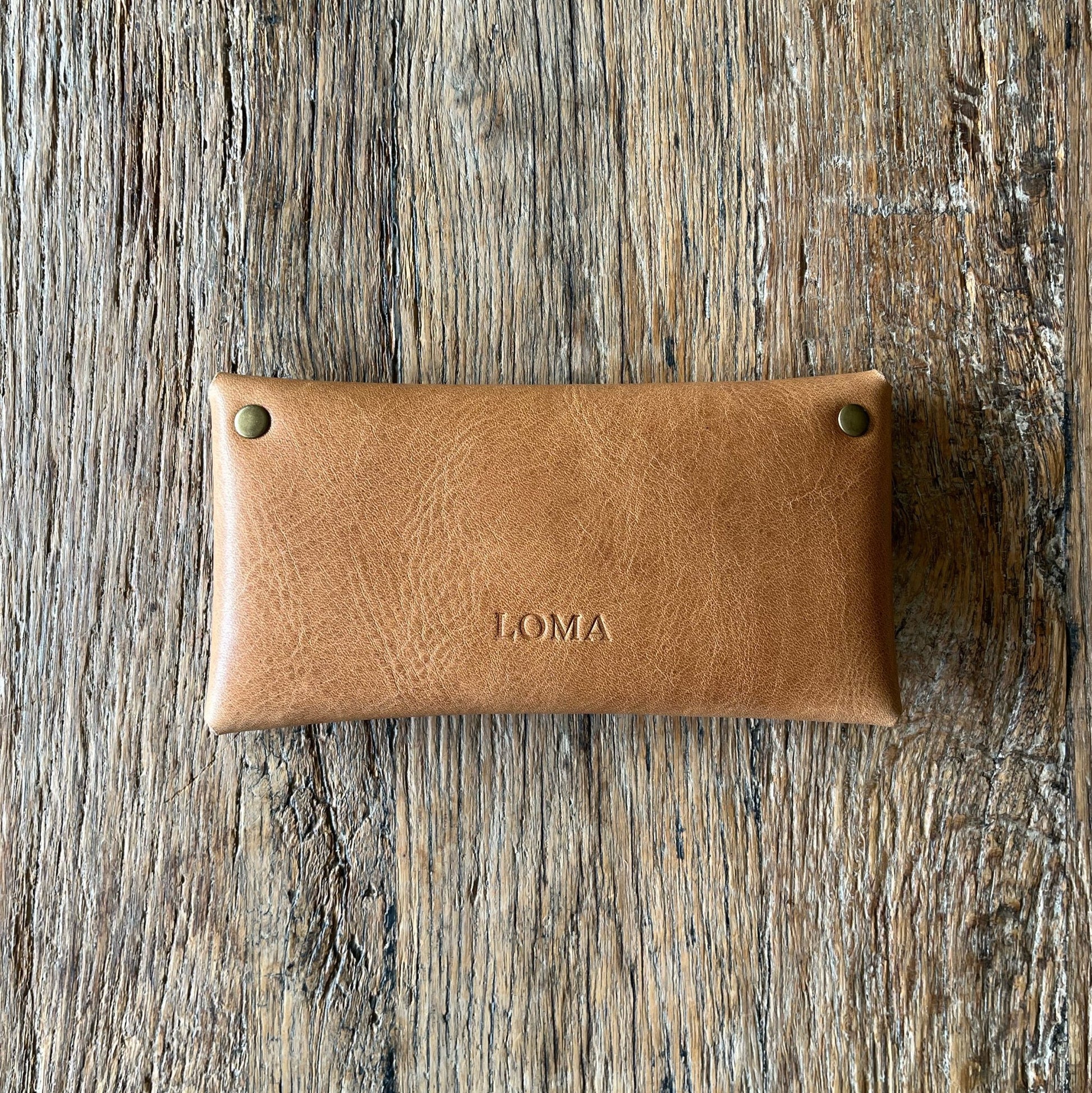 Stevie wallet in natural vegetable tanned leather
