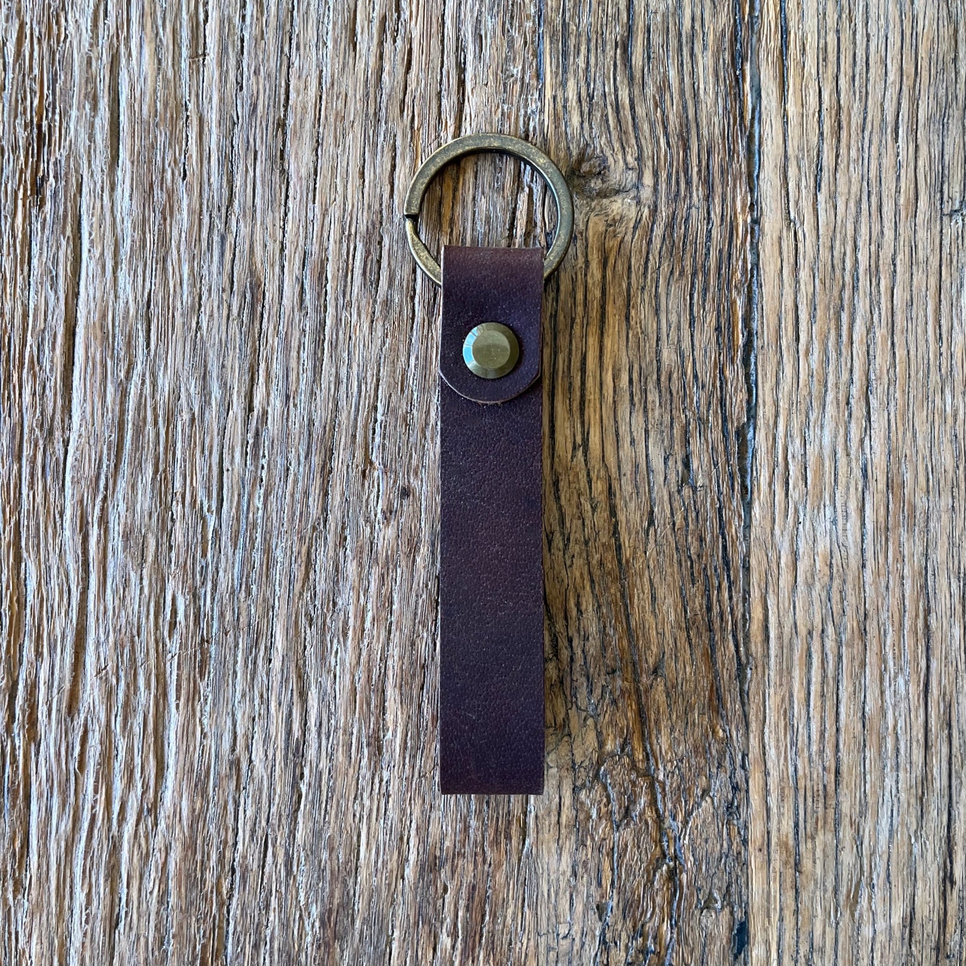 Whiskey brown loop keyfob