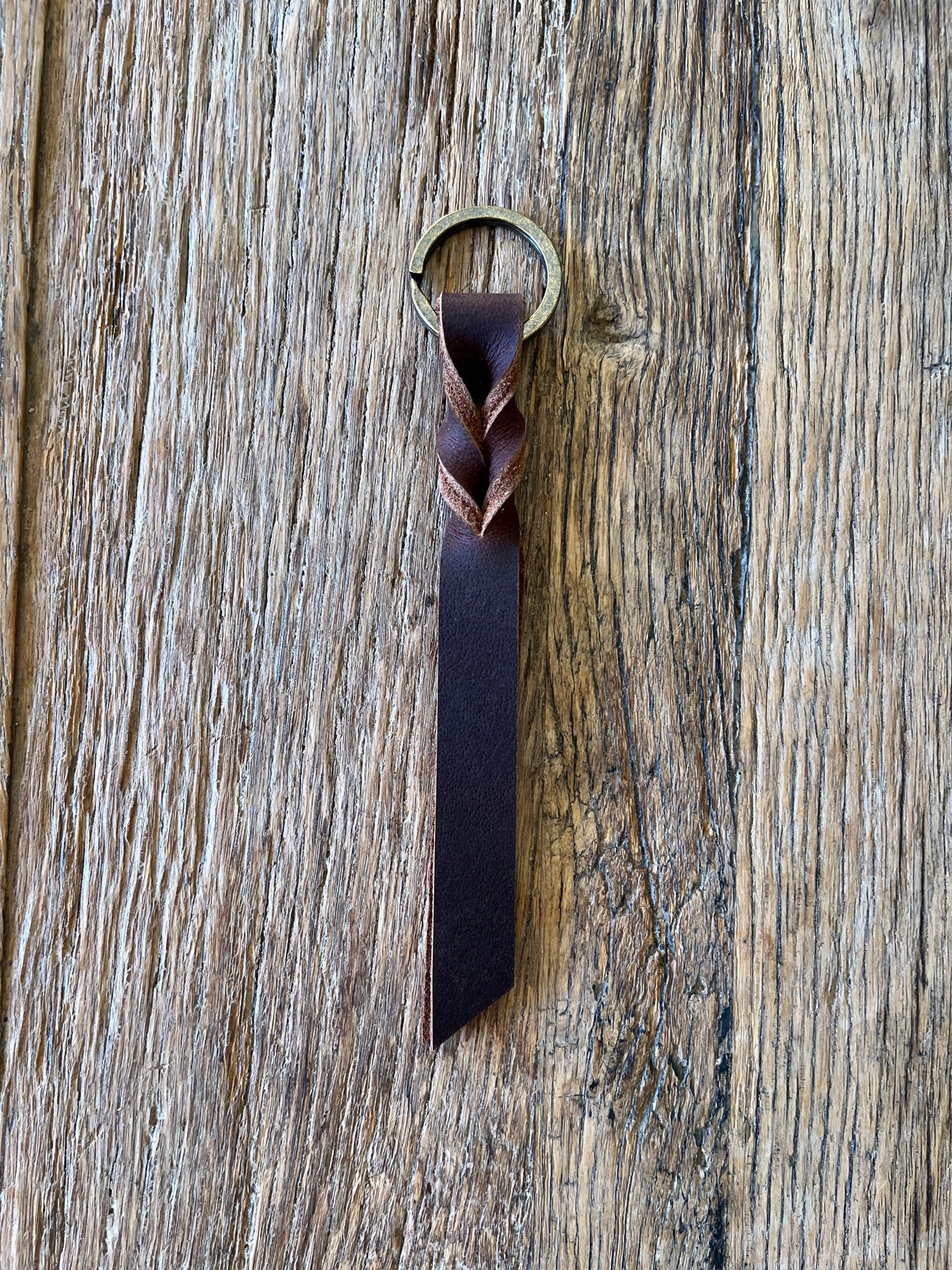 Brown twist keyfob