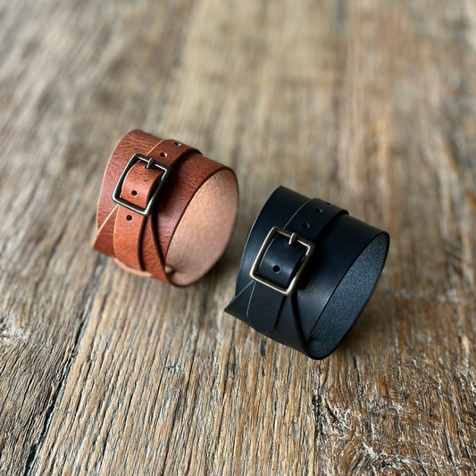 Buckled wrap cuff