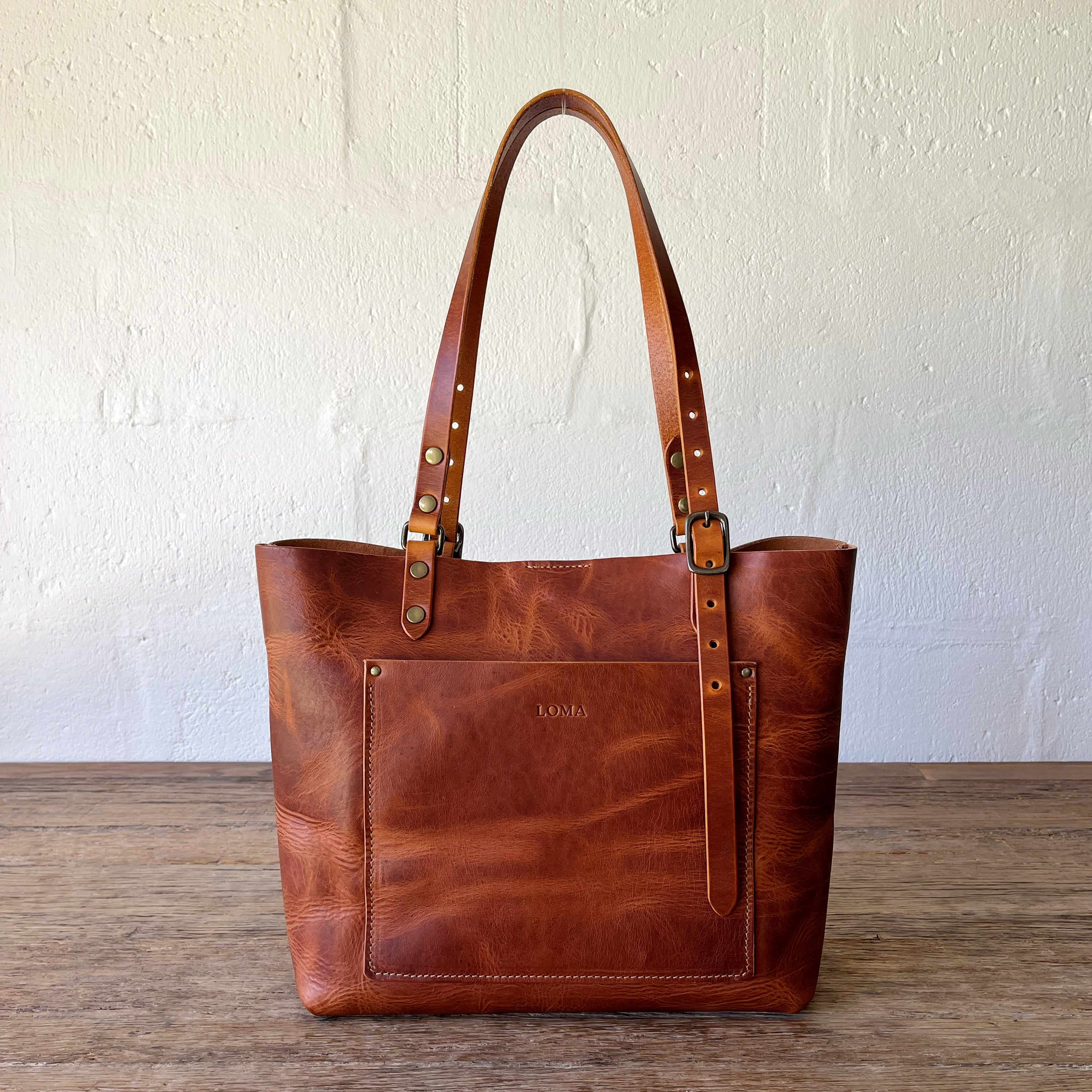NZ Made Leather Tote Bag – LOMA